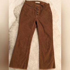 Madewell CALI DEMI-BOOT in mustard/tan with front buttons.